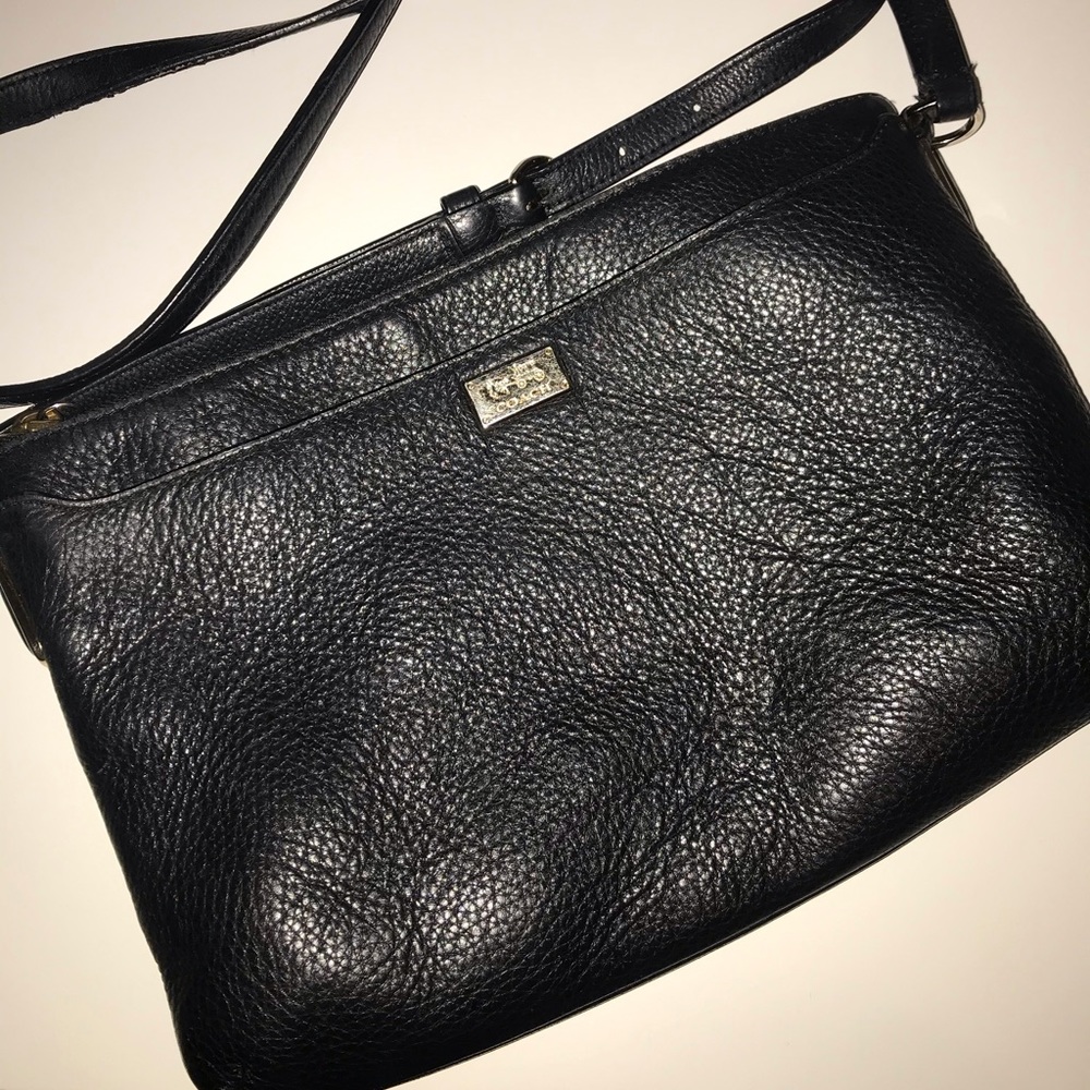 Coach Black Leather Crossbody Bag